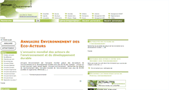 Desktop Screenshot of annuaires-environnement.com