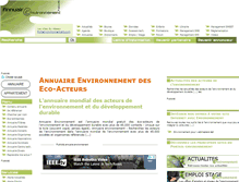 Tablet Screenshot of annuaires-environnement.com